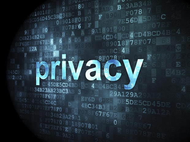 Security concept: Privacy on digital background